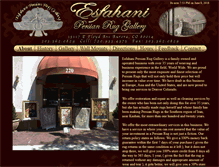 Tablet Screenshot of esfahanipersianruggallery.com